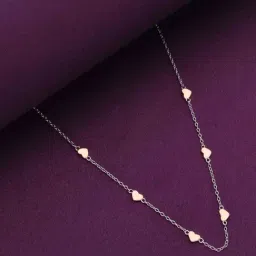 Kai Jewel Sterling Silver Charms Of Hearts Chain Necklace-image-89