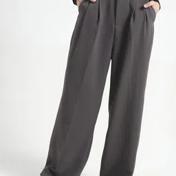 Sera Women Smart Flared High-Rise Pleated Korean Pants With Belt-picture-38