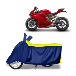 Auto Pearl Bike Cover for Ducati 899 Panigale (Yellow & Blue)-picture-47