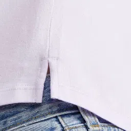 Converse Purple Wordmark Twist Regular Fit T-Shirt image 4