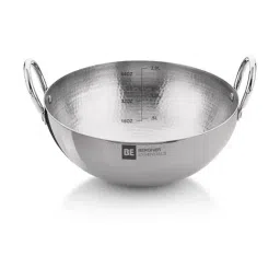 Bergner BE Essentials Silver Stainless Steel Hammered Kadhai-picture-28