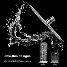 Fastgear Turbo Faucet Set with Shower Stainless Steel Chrome Finish Silver, FG2338 ( Pack of 4) image 4