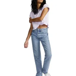 Converse Purple Wordmark Twist Regular Fit T-Shirt image 3