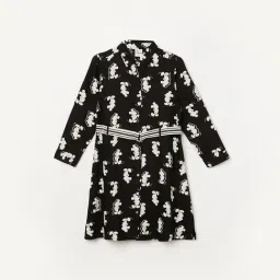 Fame Forever by Lifestyle Girls Black Printed Dress-picture-48