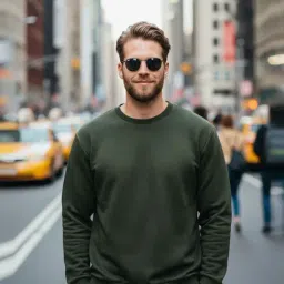 Mack Jonney Green Regular Fit Sweatshirt-picture-10