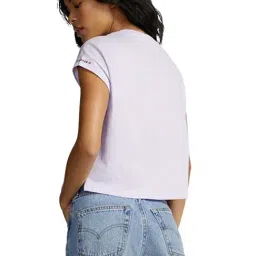 Converse Purple Wordmark Twist Regular Fit T-Shirt image 2