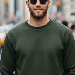 Mack Jonney Green Regular Fit Sweatshirt image 4