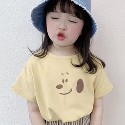 LULU & SKY Girls Animal Solid Round Neck Cotton T-shirt-picture-18