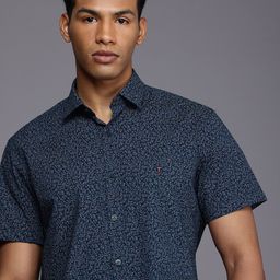 Louis Philippe Sport Slim Fit Floral Printed Pure Cotton Casual Shirt-picture-11