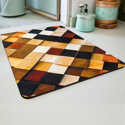 IVAZA Brown 1780 GSM Silicone Bath Rugs-picture-4