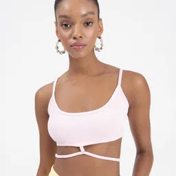 Zwankee Women Cotton Bralette Crop Top-image-2