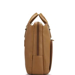 Da Milano Men Textured Leather Laptop Bag image 4