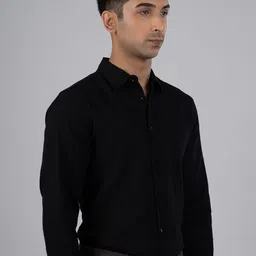 Tailoraedge Men Premium Tailored Fit Solid Spread Collar Formal Shirt image 5