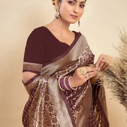 KALINI Woven Design Zari Banarasi Saree-picture-30