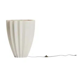 ATUL Classic Style LED Pots Floor Standing White Plastic Weather & UV Resistant, Flora Planter-picture-19