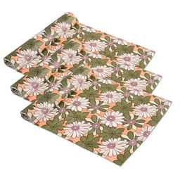 Kuber Industries Orange 3 Pieces Printed Water Resistant Shelf Liner image 2