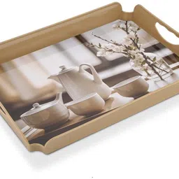 sonal - Victory 3 Pcs Tray Set – Small, Medium & Big - For Dining and Home Décor Tray Serving Set image 4