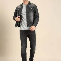 Being Human Men Mid Rise Slim Fit Light Fade Stretchable Jeans image 3