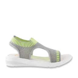 Shoetopia Women's Grey Back Strap Wedges image 2