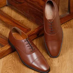 Louis Stitch Men's Tan Oxford Shoes-picture-34