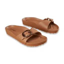 Ginger by Lifestyle Women's Tan Casual Sandals image 2