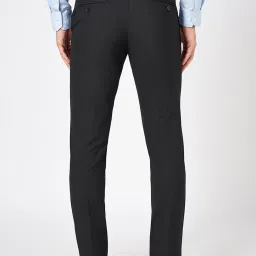 Peregrine By Pantaloons Black Slim Fit Trousers image 2