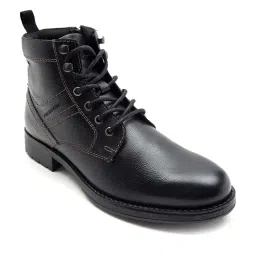 THOMAS CRICK Men's Black Derby Boots image 2