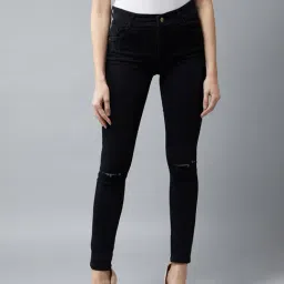DOLCE CRUDO Black Distressed Jeans-picture-23