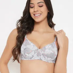 Clovia Grey Non Wired Padded T Shirt Bra-picture-16