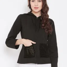 Belle Fille Black Embellished Jacket-image-18
