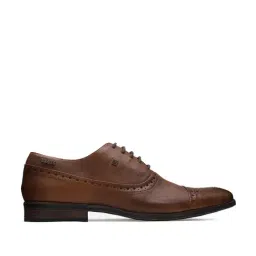EZOK Men's Brown Brogue Shoes-image-46