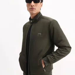 Rare Rabbit Olive Solid Regular Fit Jacket image 2