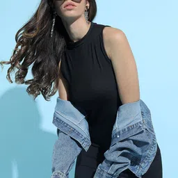 Tokyo Talkies Black Bodycon Dress-picture-23
