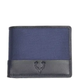Allen Solly Blue & Black Casual Leather Bi-Fold Wallet for Men image 2