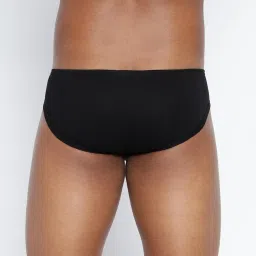 BASIICS by La Intimo Multi-Color Blended Relaxed Fit Striped Briefs (Pack Of 3) image 2