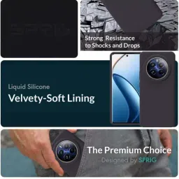 Sprig Back Cover for Realme 12 Pro (Grey) image 2