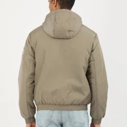 Calvin Klein Jeans Brown Regular Fit Hooded Jacket image 2