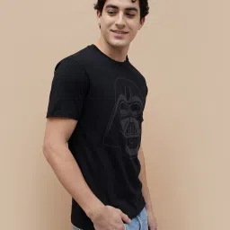 Fame Forever by Lifestyle Black Cotton Regular fit Print T-Shirt image 2