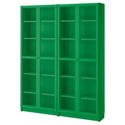 ikea billy Bookcase, green, 160x30x202 cm-picture-23