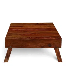Ikiriya Bradford Brown Sheesham Wood Contemporary Coffee Table in Natural Teak Finish image 2