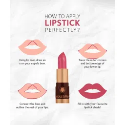 SoulTree Ayurvedic Lipstick - Cocoa Rich 906 - 4 gm | Organic Lipstick image 5