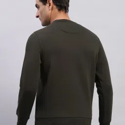 Monte Carlo Olive Regular Fit Printed Sweatshirt image 2
