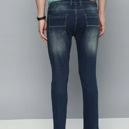 Mast & Harbour Men Navy Blue Slim Tapered Fit Mid-Rise Clean Look Stretchable Jeans image 5