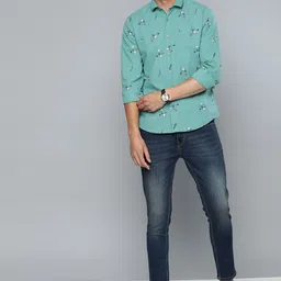 Mast & Harbour Men Navy Blue Slim Tapered Fit Mid-Rise Clean Look Stretchable Jeans image 3