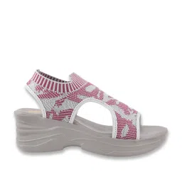 Shoetopia Kids Grey Back Strap Wedges image 2