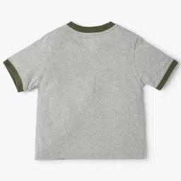 GAP Boys Light Grey Cotton Graphic T-Shirt image 2