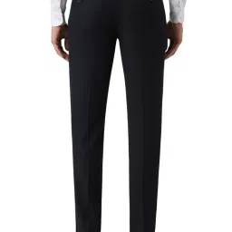 Van Heusen Navy Blended Slim Fit Trousers image 2