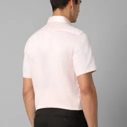 Louis Philippe Pink Cotton Regular Fit Shirt image 2
