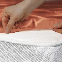 Stoa Paris Tan 300 TC Polyester Single Fitted Sheet with 1 Pillow Cover image 2