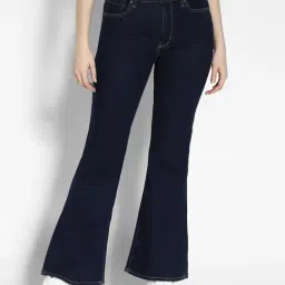 American Eagle Navy Cotton Solid Jeans-image-50